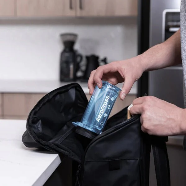 Clear Blue Aeropress Coffee Maker - Image 3