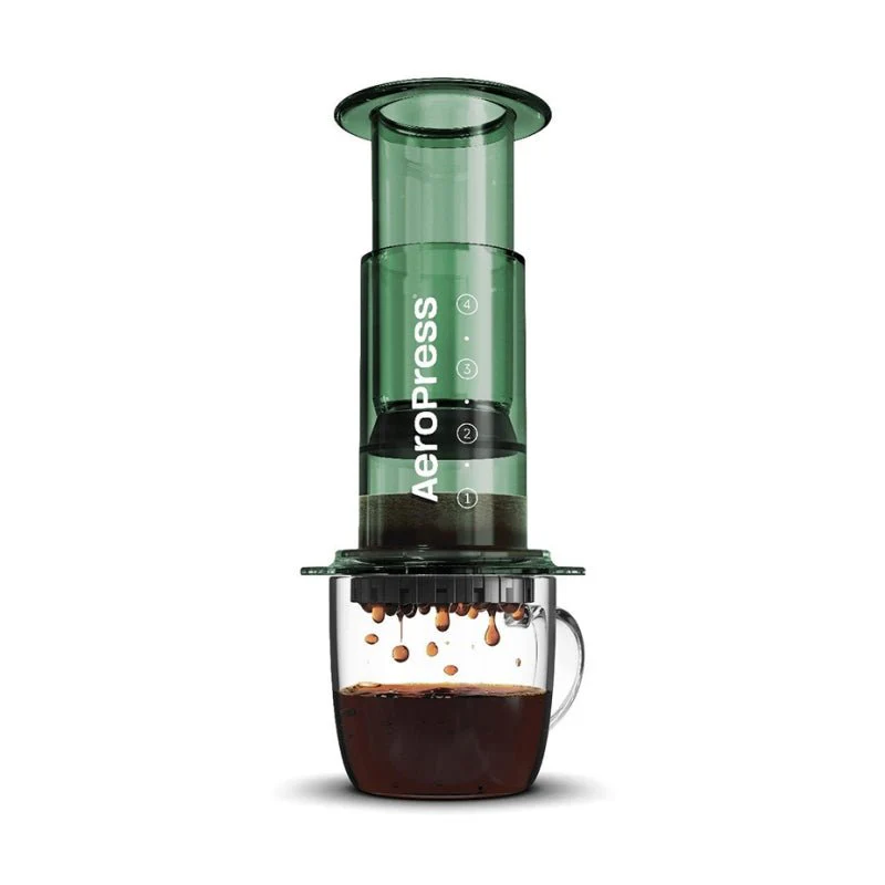 Clear Green AeroPress Coffee Maker - Image 3