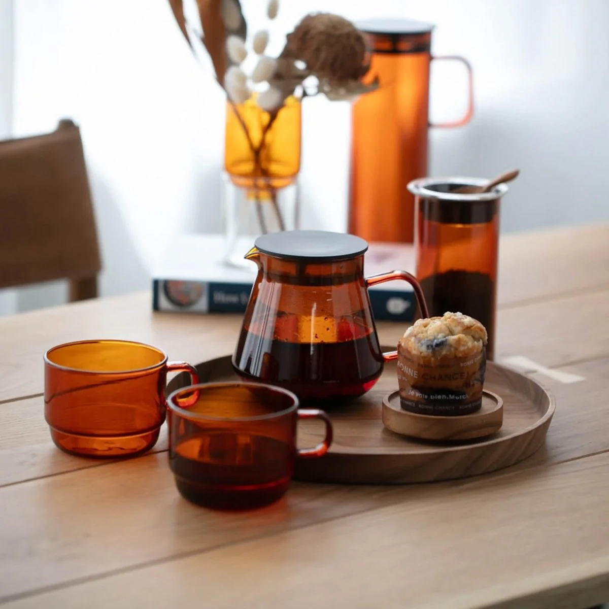 Hario Colors Tea & Coffee Server Amber 600ml – Stylish & Versatile - Image 6