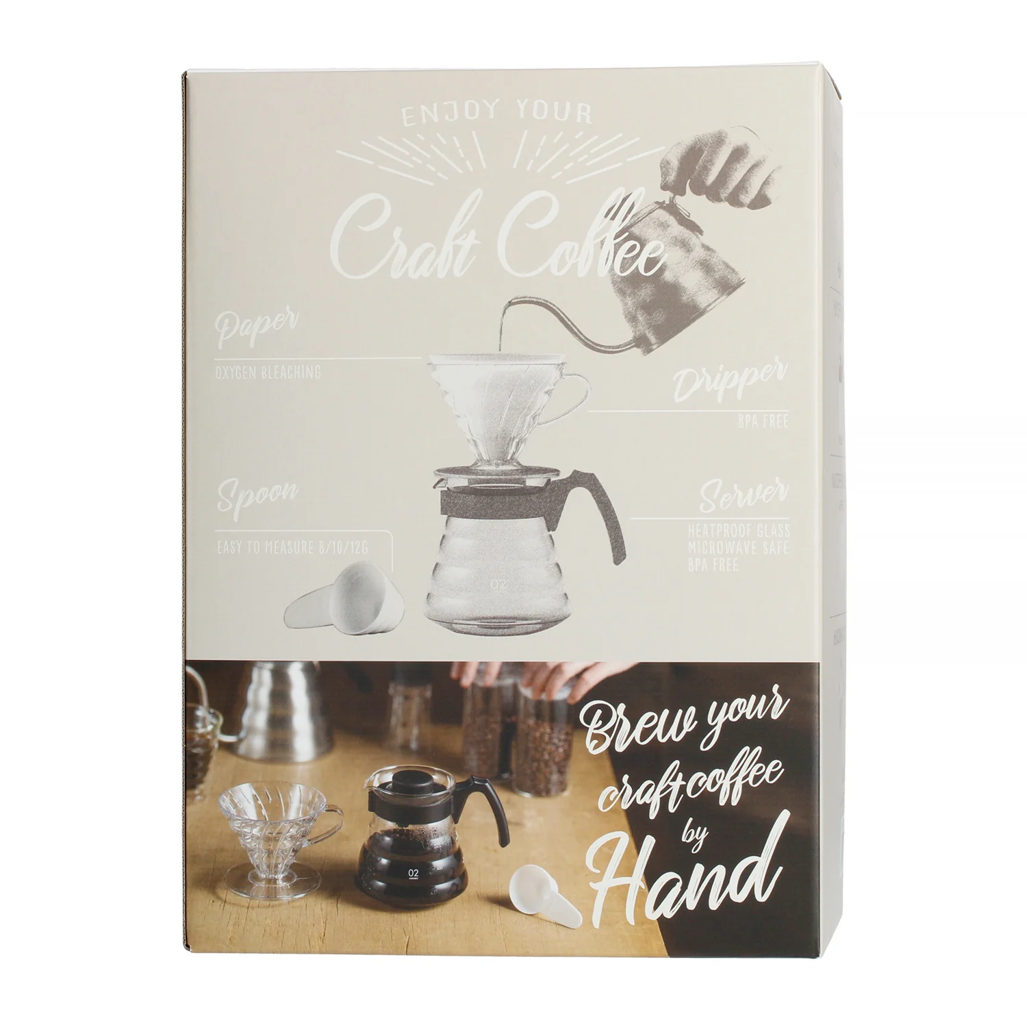 Hario V60 Coffee Maker Set Dripper + Server + Filters - Image 3