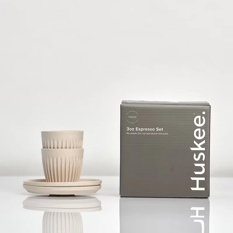 Huskee 3oz Espresso Cup - Natural Set of 2 - Image 5