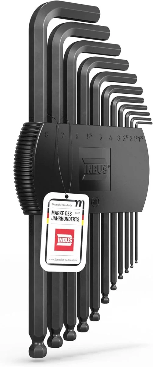 INBUS 74711 Allen Key Set 11-Pieces with Ball Head
