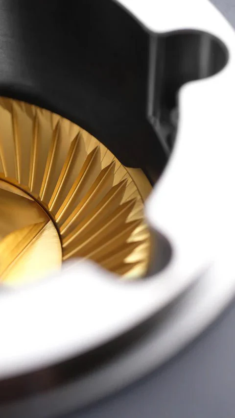 Supernova Gold Titanium 58mm Flat Burrs for Varia VS6 - Image 3